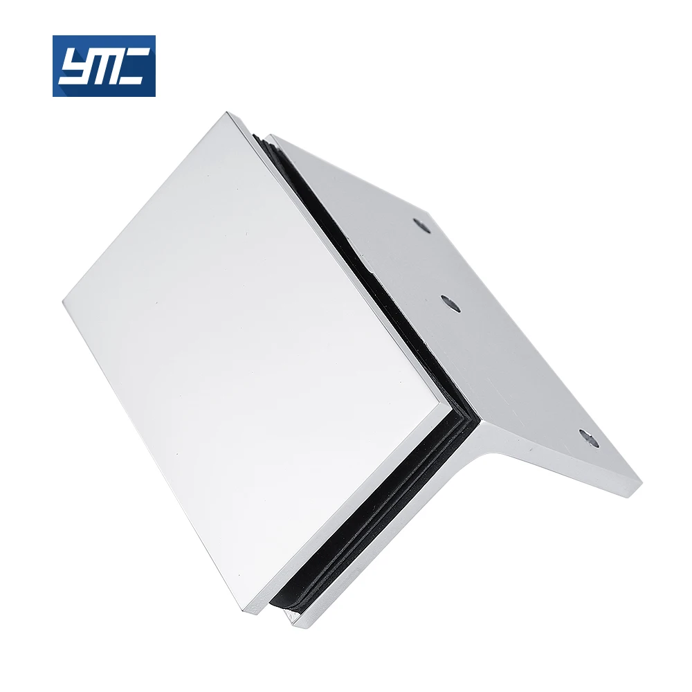 90 degree brass precision cast bottom plate shower door railing shelve glass suspend spigot hinge clamps
