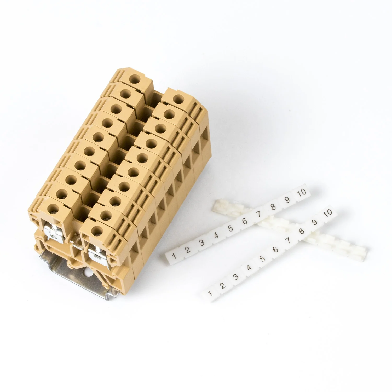 800V 32A 0.2-4mm2 screw terminal block brass conductor 24-12awg JXB/SAK-4EN used for automation control cabinet I/O