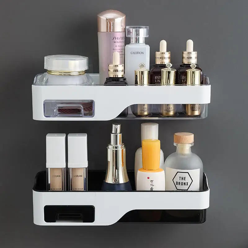 No-punch Bathroom Shelf Bathroom Storage Shelf Toilet Rack Shelf Bathroom Rack Storage