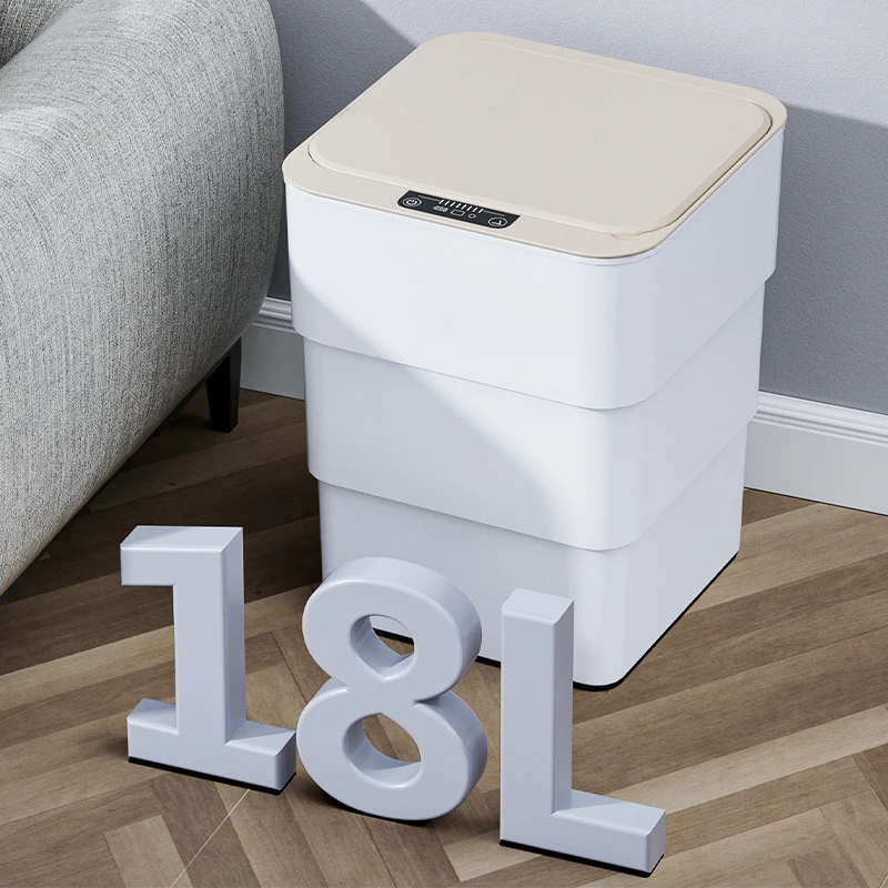 18l Smart Sensor Folding Trash Can High Quality Induction Trash Bin For Bathroom Toilet Kitchen Waste Storage