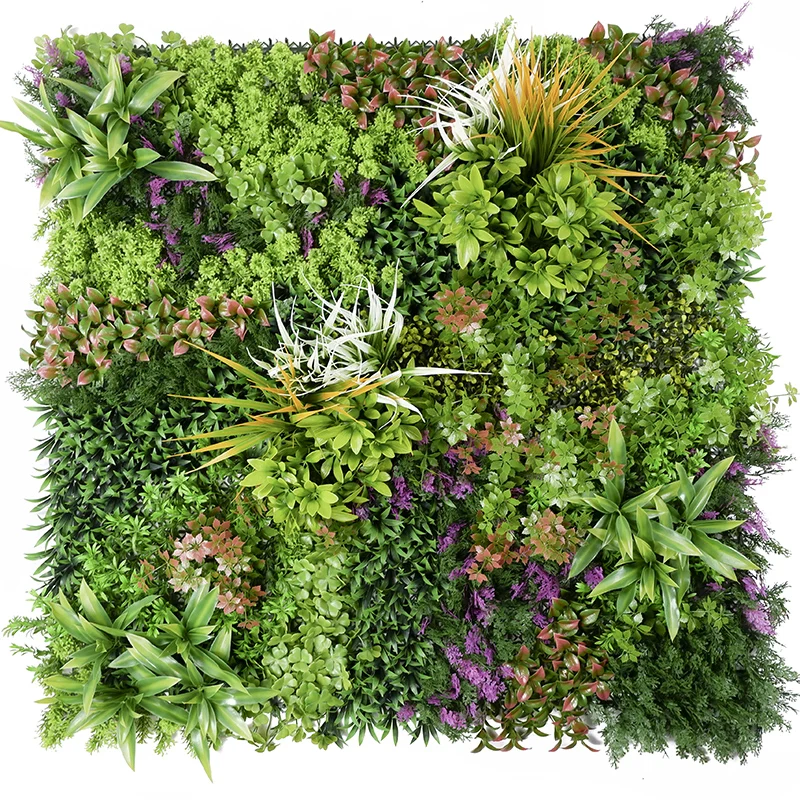 Garden Decorative Green Plant Panels Jungle Style Vertical Plants Wall Artificial Wall Green Grass Wall For Home Decoration