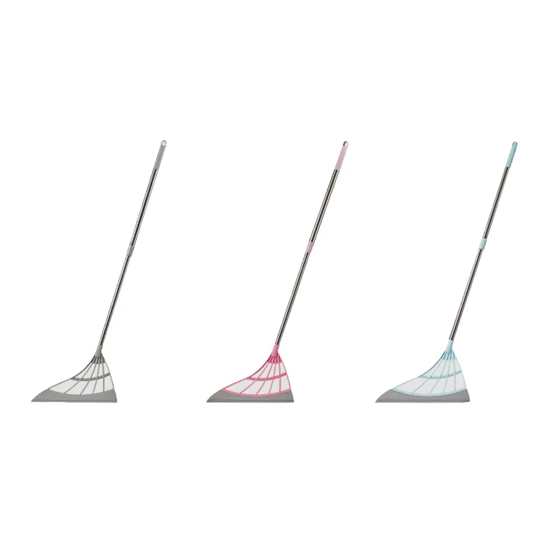 Topwill Sweeping Brush Floor Wiper Squeegee Hand Push Sweeper Rubber Broom Magic Broom for Floor Windows Cleaning Bathroom