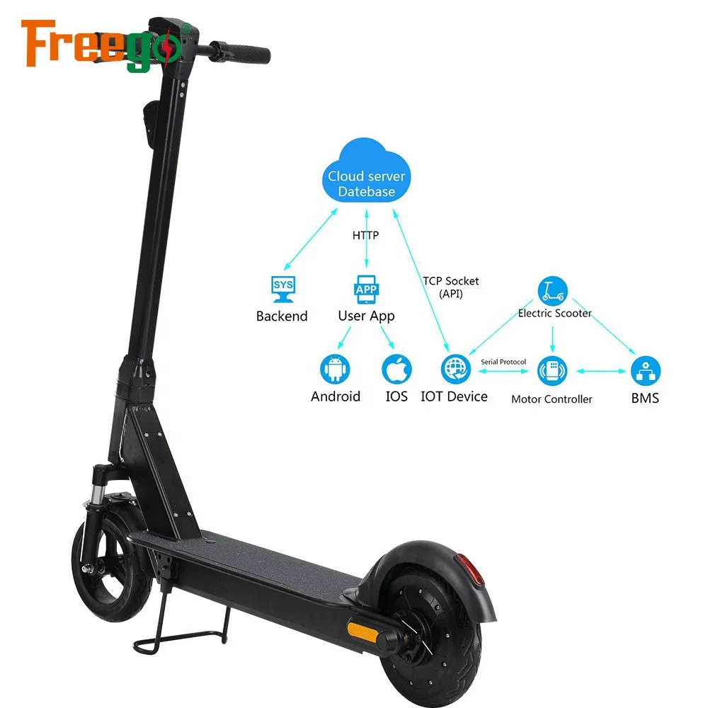 Wholesale Freego rental 10 inch Box Electric Lock Electric Sharing Scooter Motorcycles Public Scooter With Battery Lock