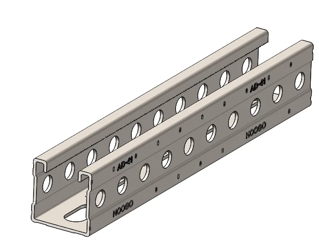 Hot-dip Galvanized 41 U / C Double sided steel channel