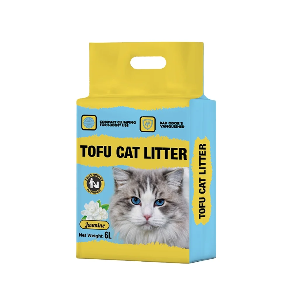 Toilet cat litter Lavender fresh No Dust Machinery Low Dust Strong Agglomeration Tofu Granule Arena Para Gatos Cat Litter