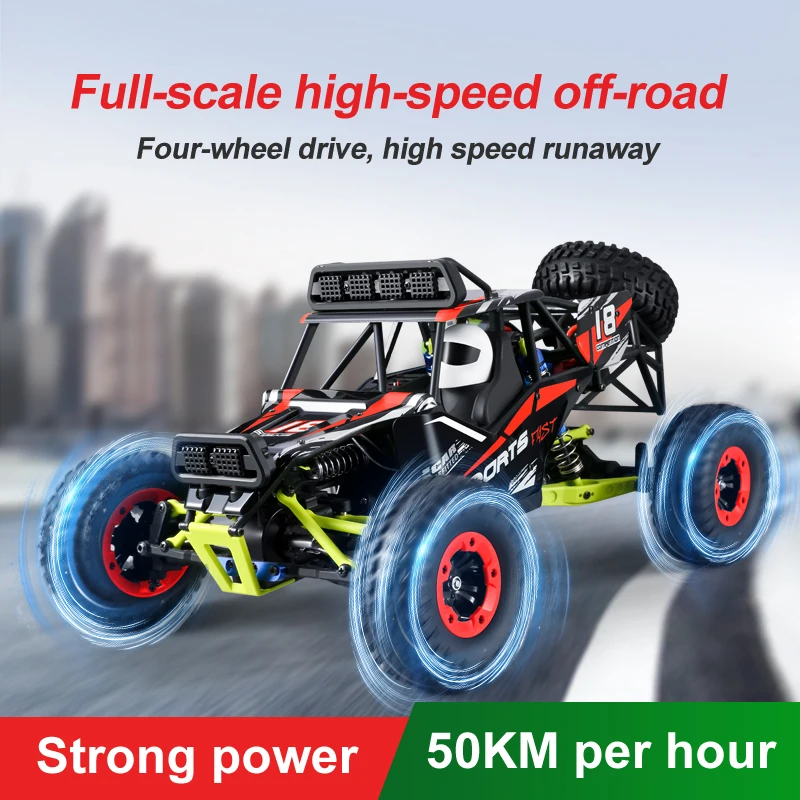 Hot sell RC Car High Speed Car 2.4G 1/12 4WD 50KM/H Big-wheel Vehicle Models Truck Off-RTR RC HOBBY for adult or child VS WL