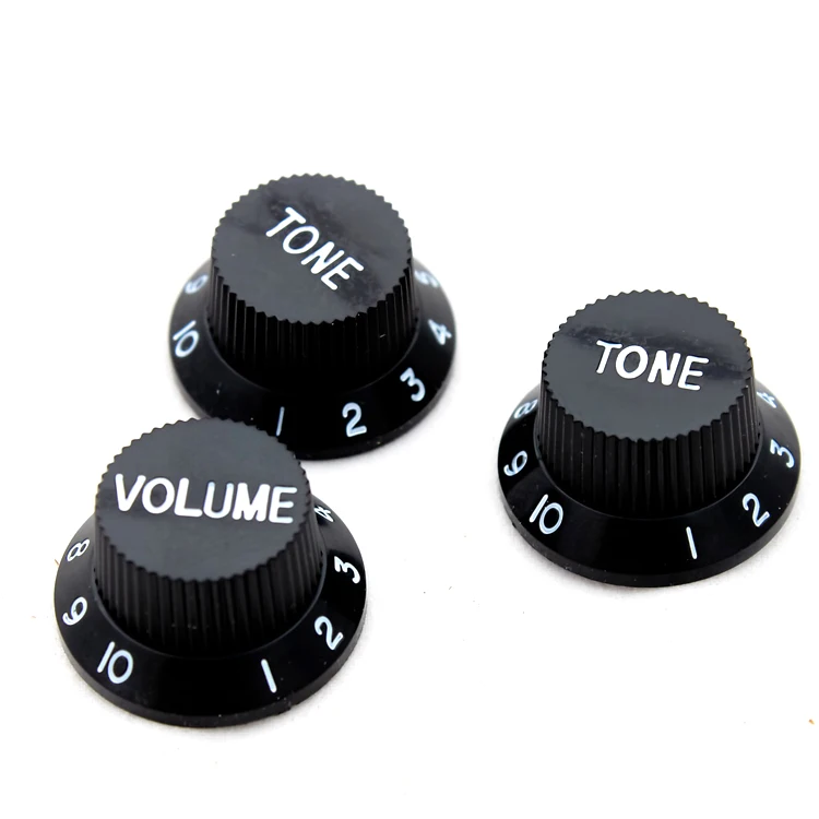 Diameter 24mm Aluminum skirt cap-style knobs set screw instrument to rotate wireless black volume Control knob