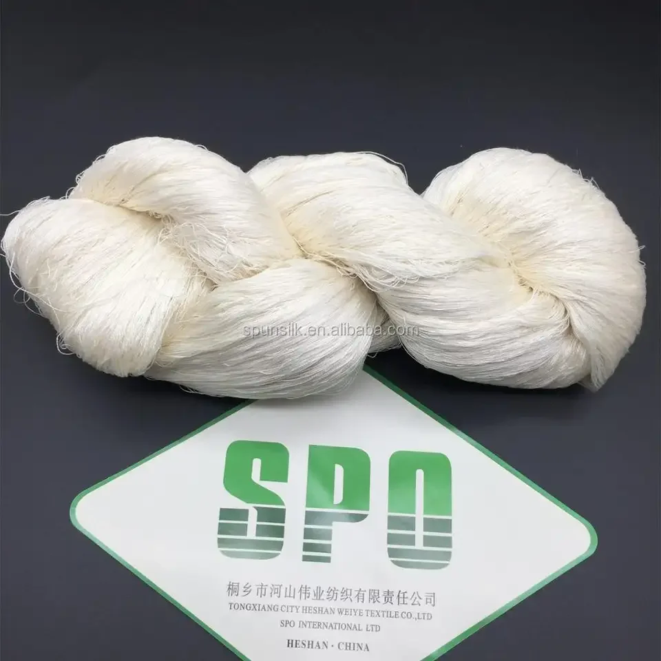 Raw Mulberry Yarn Silk for Weaving or Knitting 3A 4A 5A 6A 20 22D 27 29D Ring Embroidery OEM Anti Technics Item Style Pattern