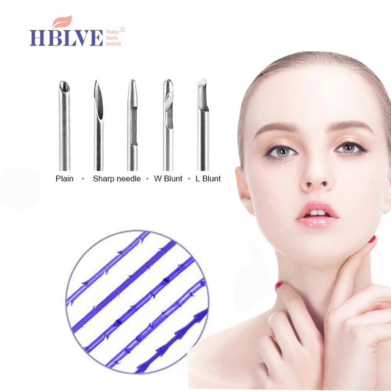 
Manufacturer CE certification facial lifting PDO/PCL/PLLA hilos suture 4d pdo thread with Needle/Cannula 