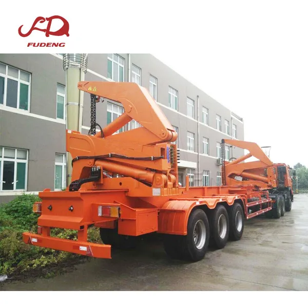 40Ft Container Side Loader 3 Axle Container Crane Trailer Container Side Lifter for sale