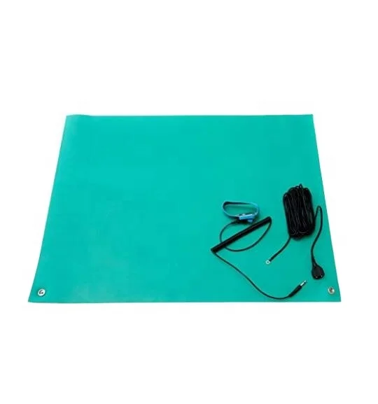high quality 2mm esd rubber mat antistatic table m 5ft esd mat heat proof workstation mat installation