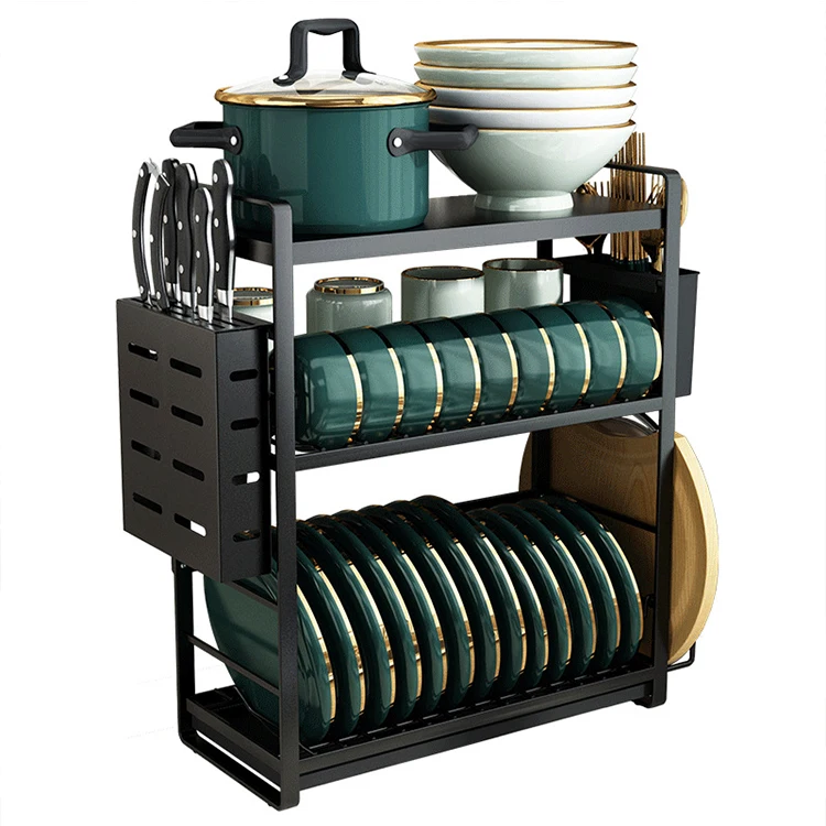 Hot Sale OEM ODM Design Kitchen Shelf Metal Steel Dish Rack Sink Drain Rack