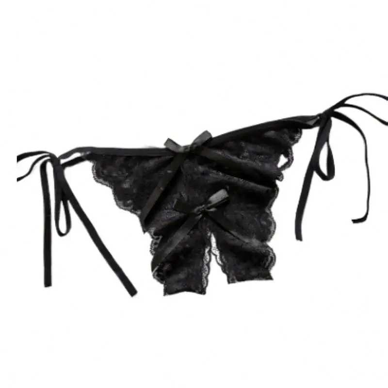 
Womens Lace Briefs Crotchless Thong Sexy Underwear Panties 