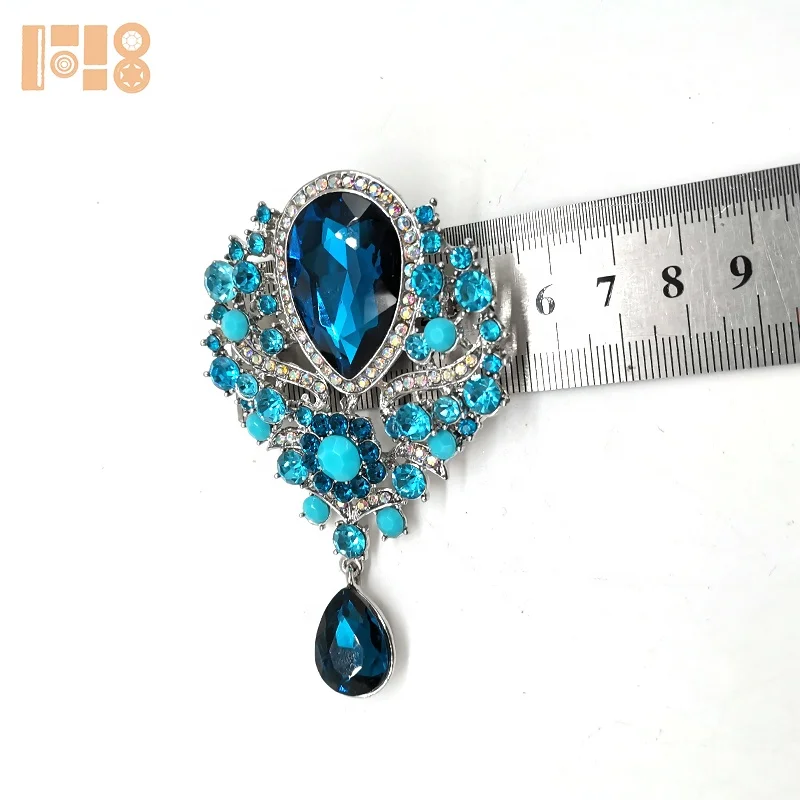 Fancy brooch pins cheap rhinestone brooch for wedding in bulk