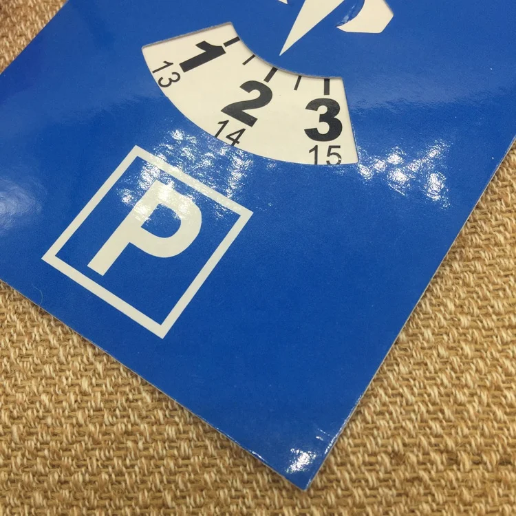 Waterproof Paper Parking Disc, Custom Parking Timer, Digital Parking Clock