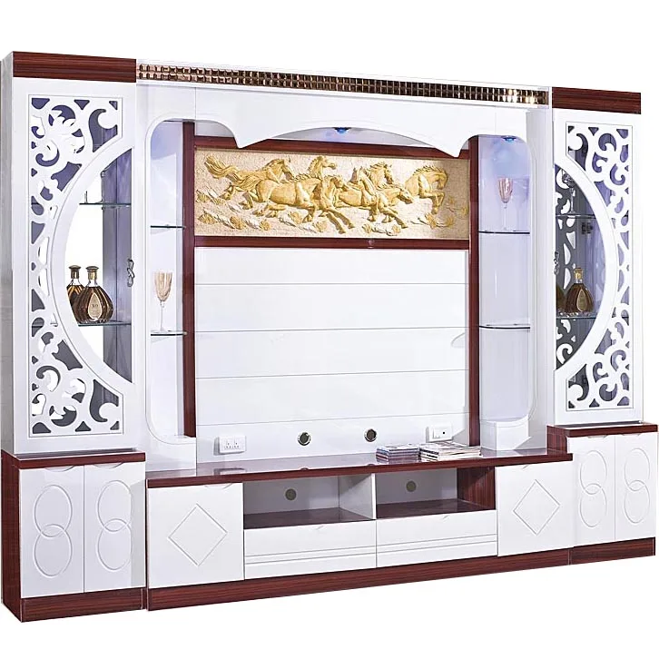 Wooden Modern Big Size Tv Cabinet TV Stand Living Room Furniture Hotel .restaurant .banquet. Home Tv Stand White 25-30days Panel