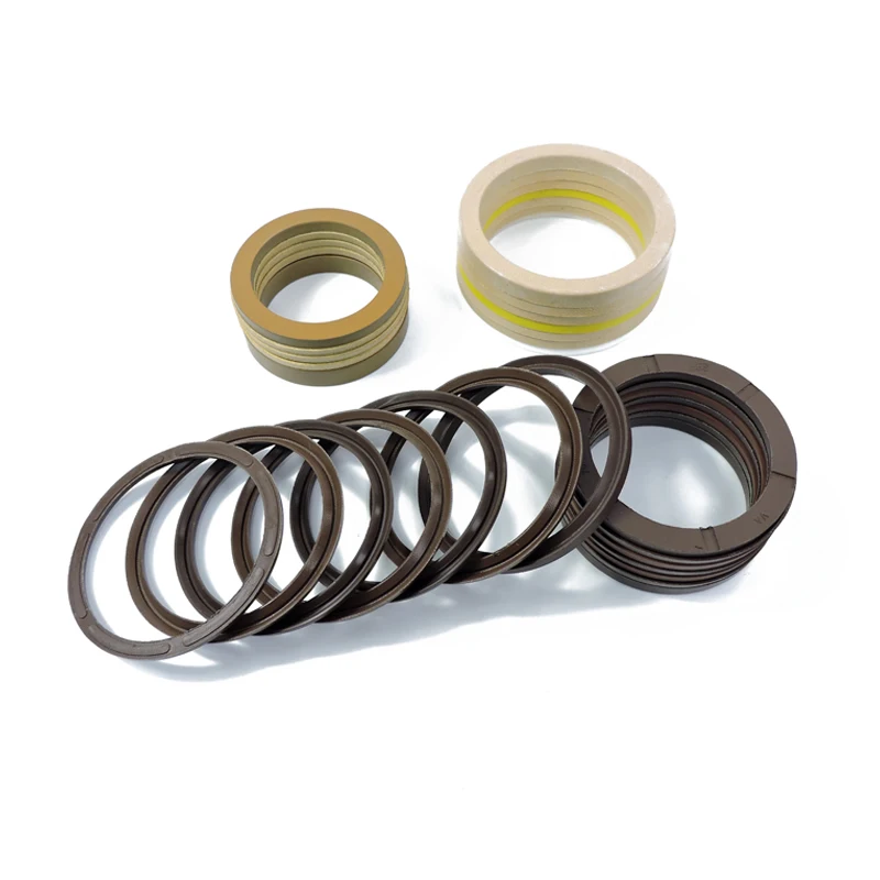 fluoroplast vee packing chevron packing seals PTFE NBR rubber fabric V packing seals set v seal ring products