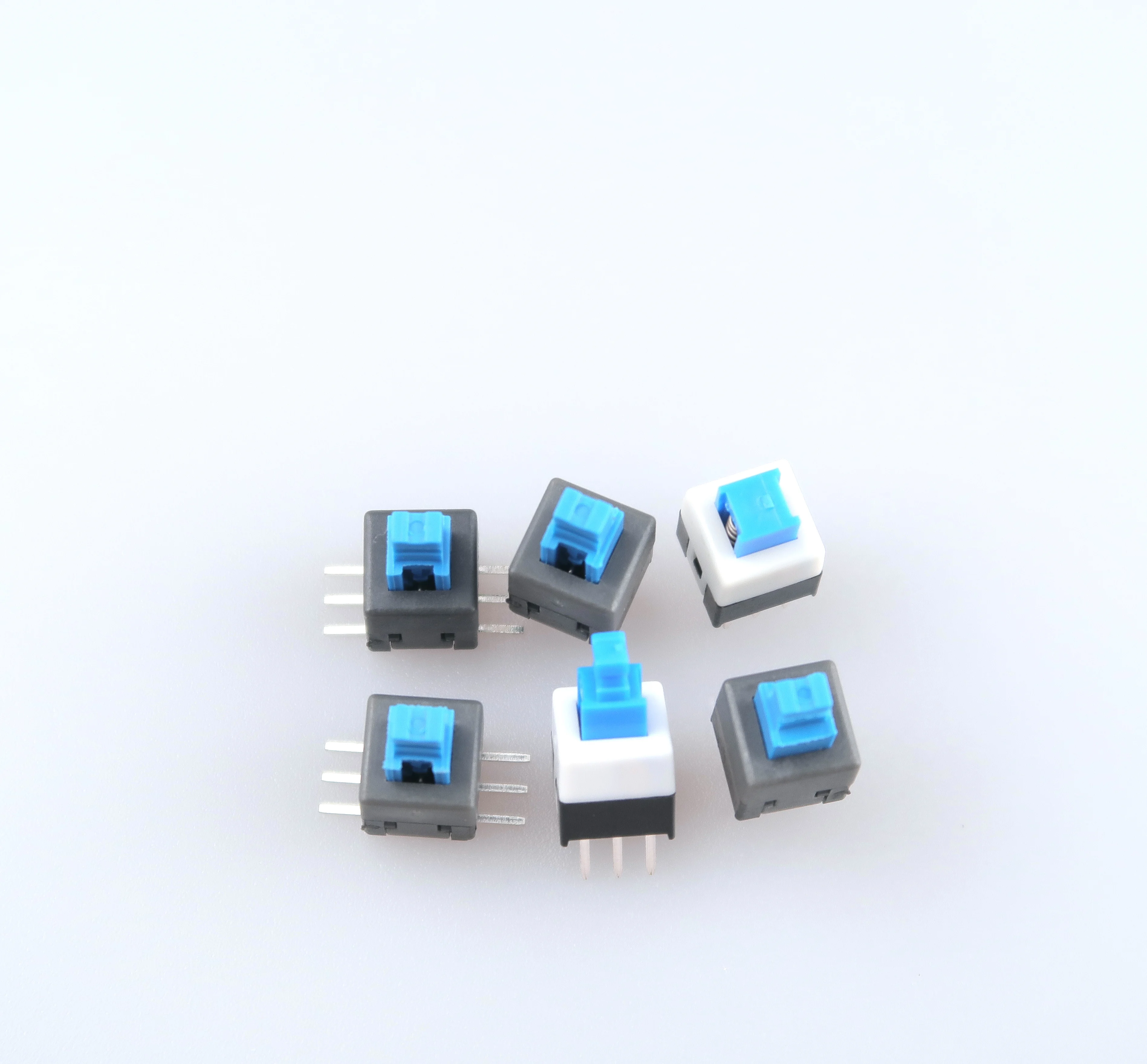 7X7-D button 6 Single and double row self locking 2 pin 3 pin temperature resistant   push button switch Switch switch SMD