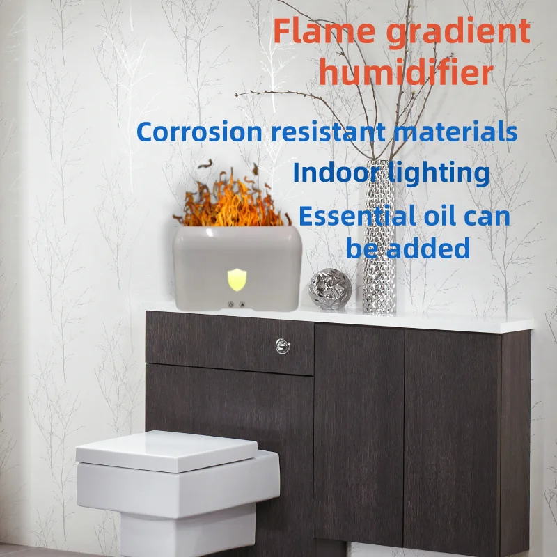 European style 200ml portable flame fragrance humidifier ultrasonic atomization spray diffuser
