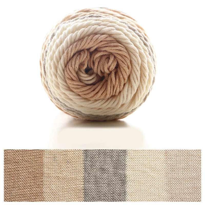 Fast Shipping Hand Weaving Yarn 5 plys 55% Acrylic 45% Cotton Milk Cotton DIY Yarn 5ply for Crochet Knitting