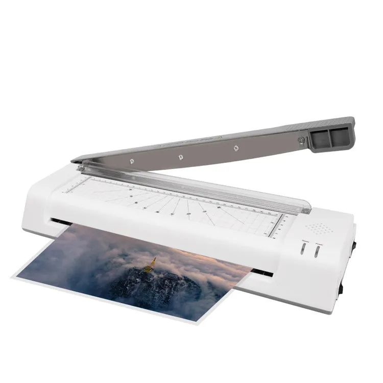 High Quality with Cutting Knife 2024 New Film Machine Hot and Cold, A4 Film Machine for Home Office, School Desktop