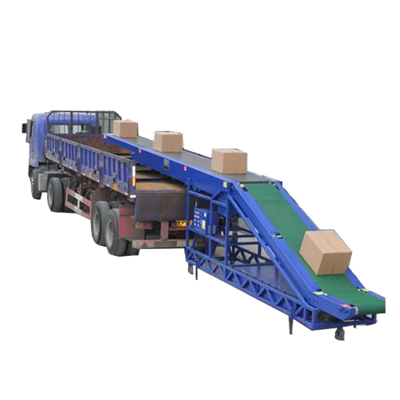 Container Truck Loading And Unloading Automatic Conveyor Belt For Logistics