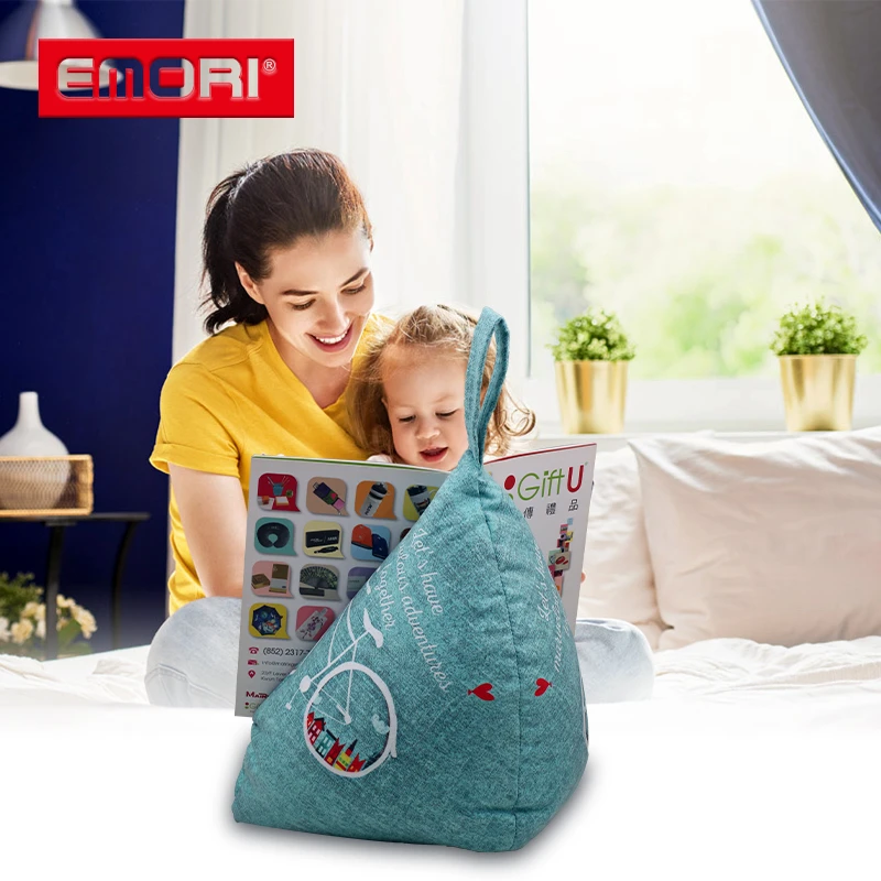  Hands Free Faux-suede Adjustable Book Stand Pillow Light Holder for iPad Magazine E-book Tablet