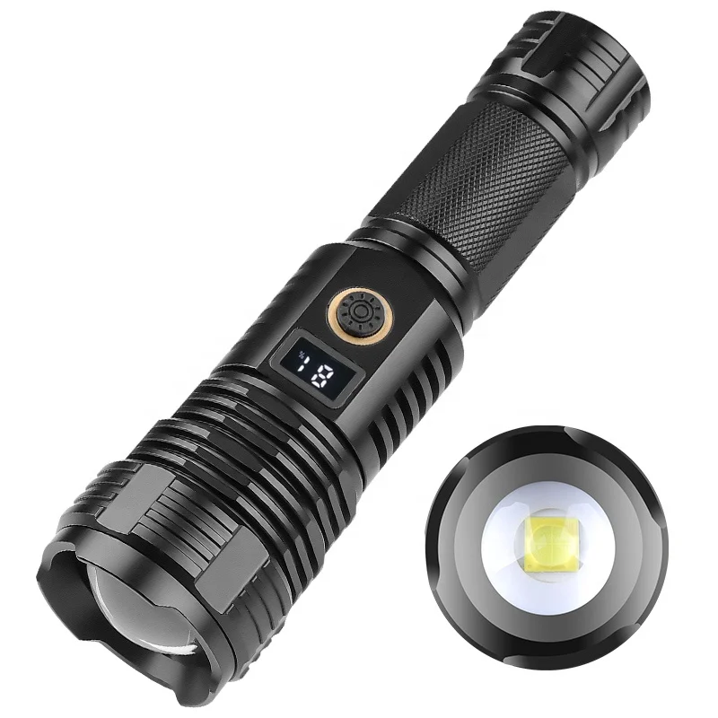 Aluminum Alloy 3000 Lumen Torch LED Flashlight Long Range Zoomable High Quality LED Torch Light for Outdoor Camping Flash Light