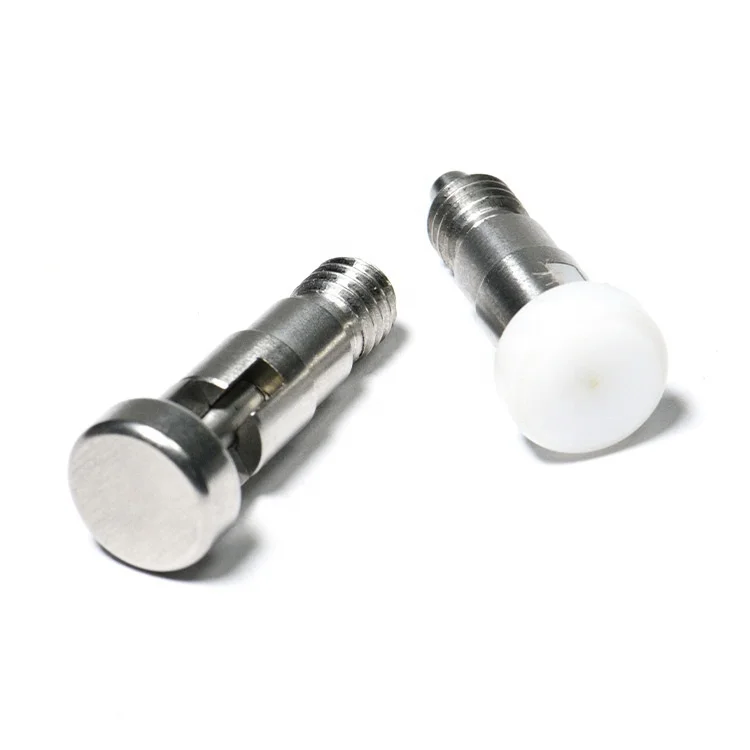 Stainless Steel Retractable Spring M10 M12 index pin Flat Head Lock Out Pull Konb Indexing Plunger