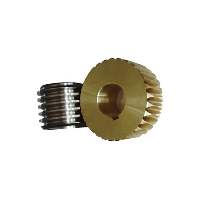 
Custom CNC Metal Gears Small Worm Gear Screw Shaft 