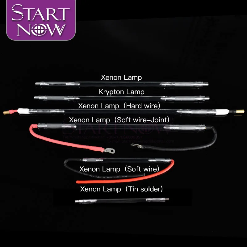 Ke 8*125*270 Laser Krypton Lamp For Marking Equipment Parts Nd YAG Marker Machine Spare Parts Laser Accessory Krypton Tube