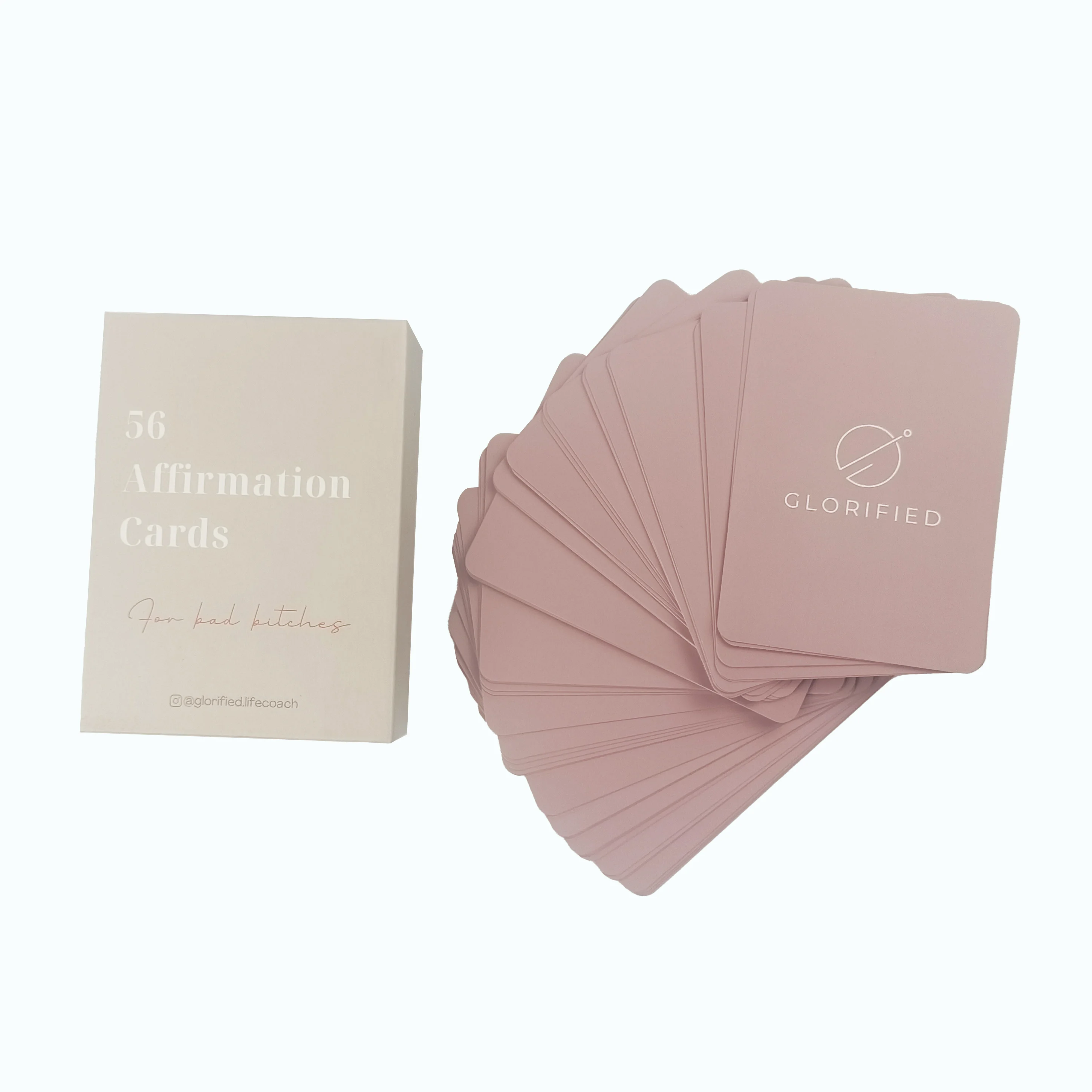 Custom Printing Inspirational Affirmation Cards Children Game Use Includes Logo and Paper Box