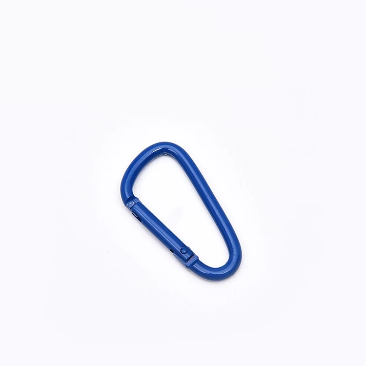 Wholesale Custom Logo 5# Aluminum Alloy Carabiner Hook Colorful Carabiner Clips Strong Climbing Carabiner