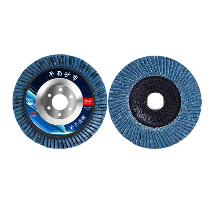 115mm 4.5inch flap disc for paint removal blue zirconia aluminum 100mm 115mm flap disc