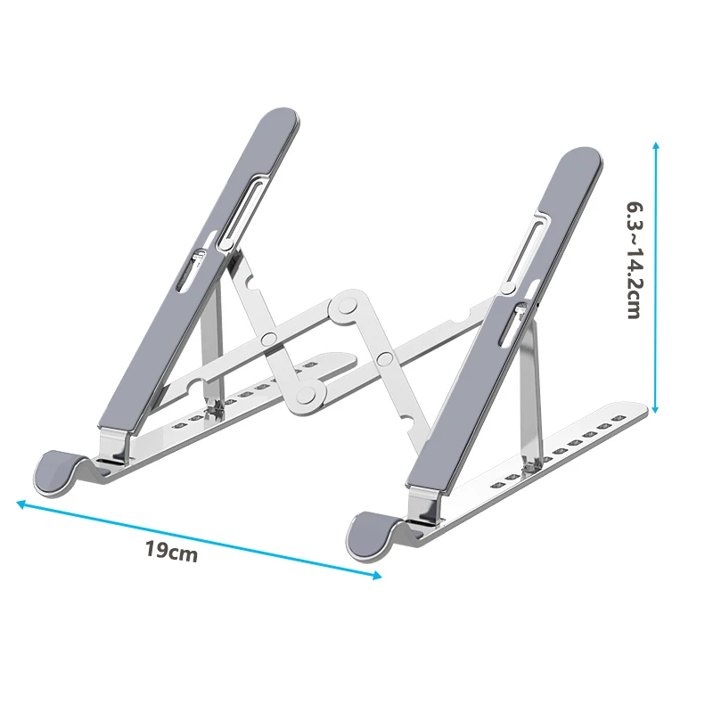 
notebook holder Aluminum alloy notebook stand silica gel adjustable folding portable non-slip notebook stand for all laptops 
