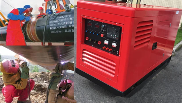  220A 300A 400A 500Amp Arc DC welder Diesel Engine Generator Welding Machine
