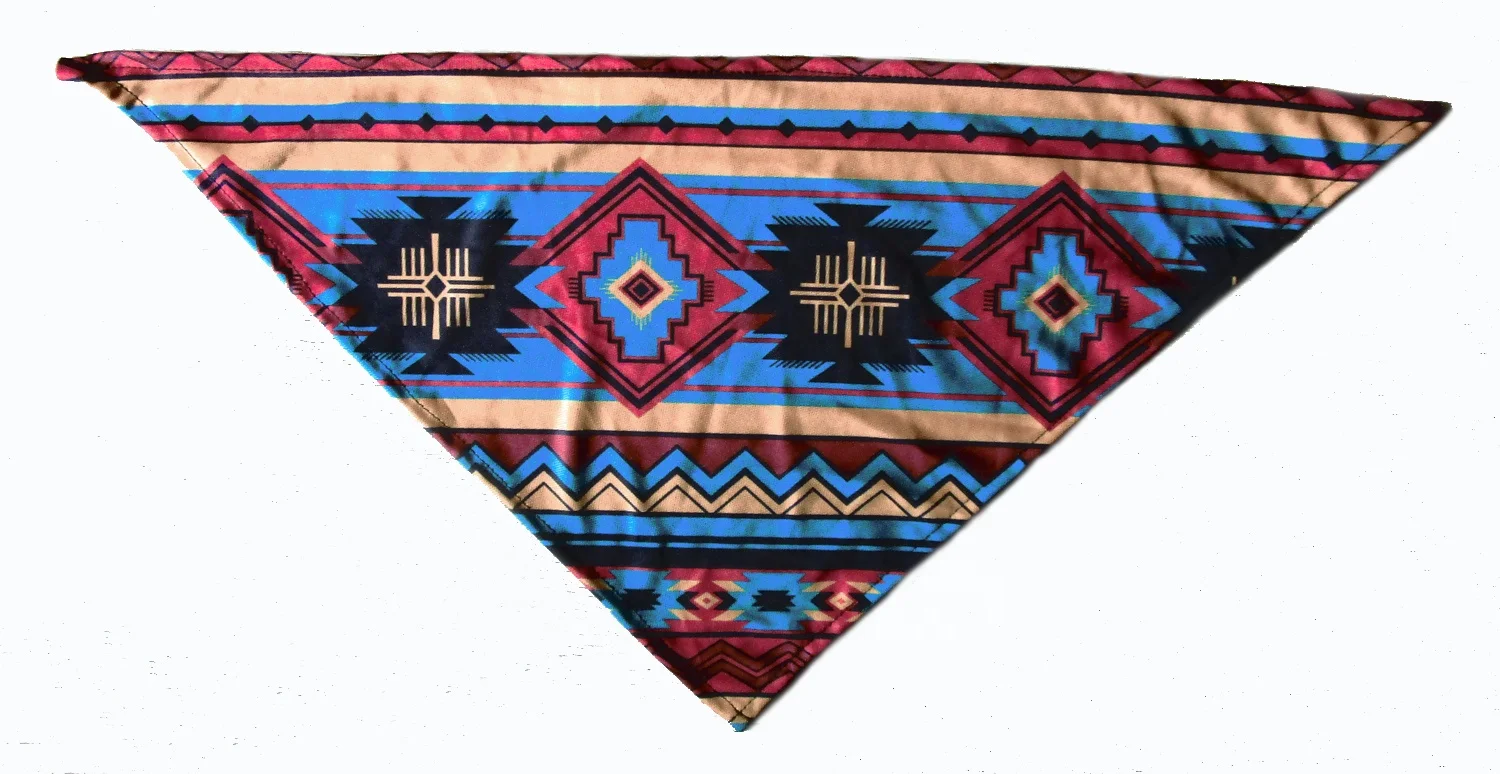 Fashion Designed Hip Hop Youth Polyester Mesh Printed Neck Warm Scarf Triangle Bandana