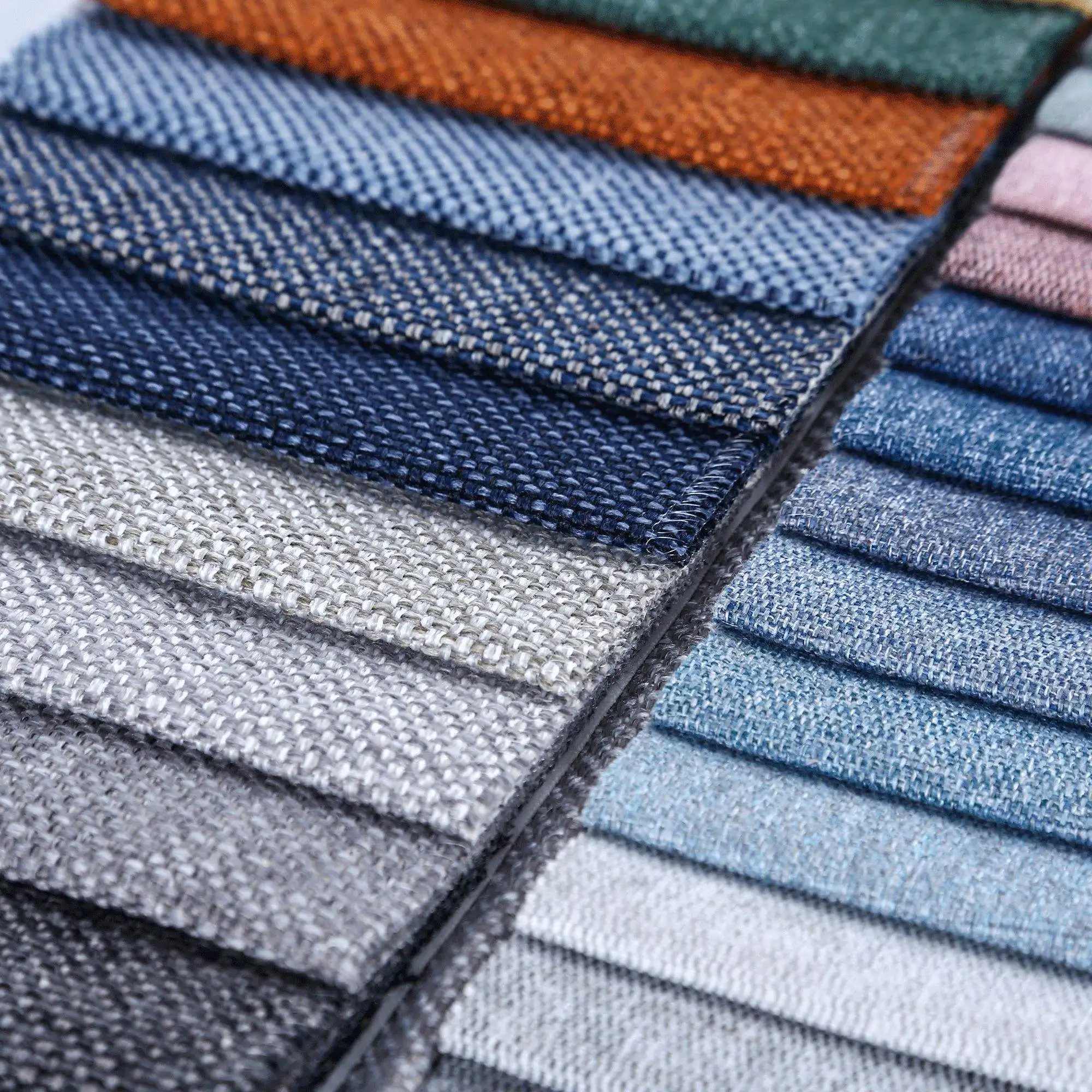 Hometextile 100% Polyester Fabric Linen Cotton Look High Quality Woven Soft Sofa Fabric Upholstery