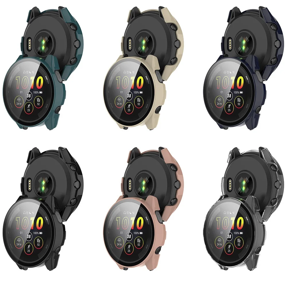 Полностью защитный чехол для смарт-часов Garmin Forerunner165 экрана предшественника 165 музыкальное закаленное стекло