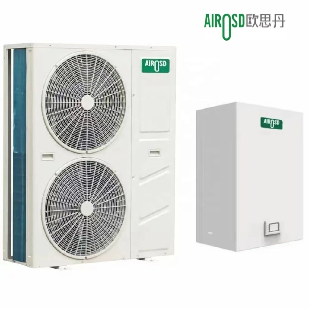 Airosd Heat Pump Wifi 9KW16KW18KW DHW Heating Cooling Air Source  Split R32 EVI DC Inverter Air to Water Heat Pump