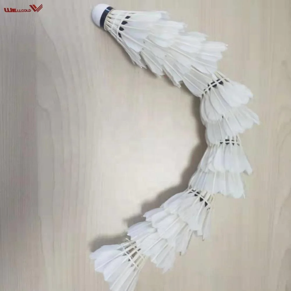 Волан для бадминтона из гусиных перьев для турнира, Волан для бадминтона, Китай, оптовая продажа