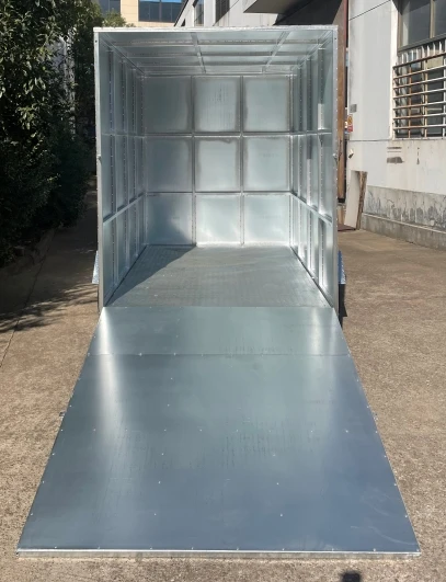 1500kg 8x5 fully enclosed cargo  advertisement single axle box trailer