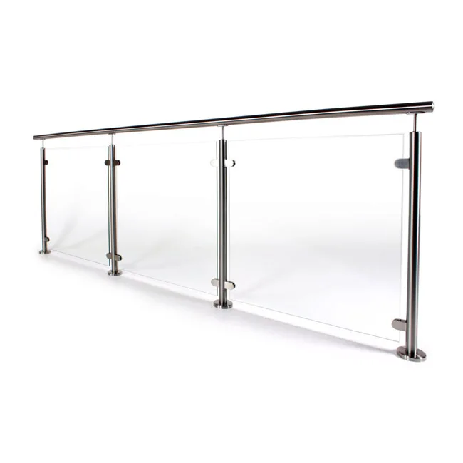 Balcony Grill Designs Deck Handrail Stainless Steel Railing Glass Balustrades for sale