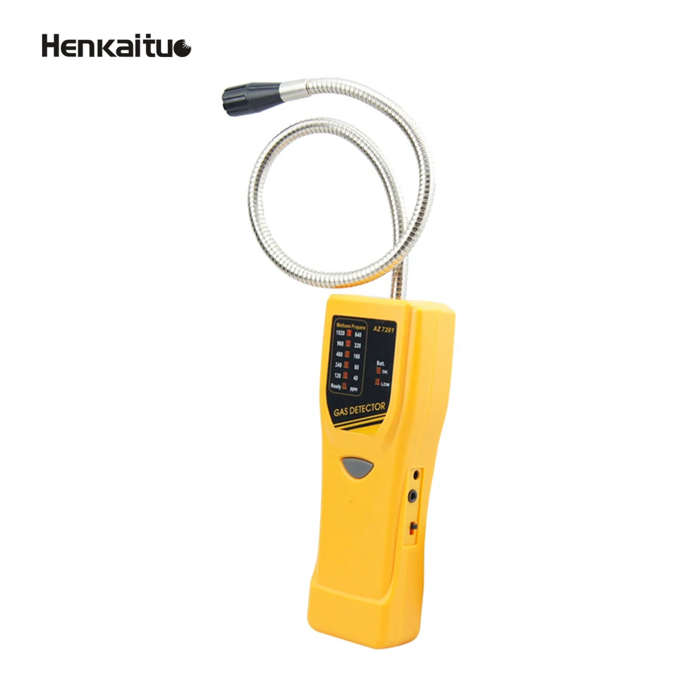 AZ7201 High Quality Handheld Type Combustible Gas Leak Detector Checking Methane and Propane Gas Leakage  Meter