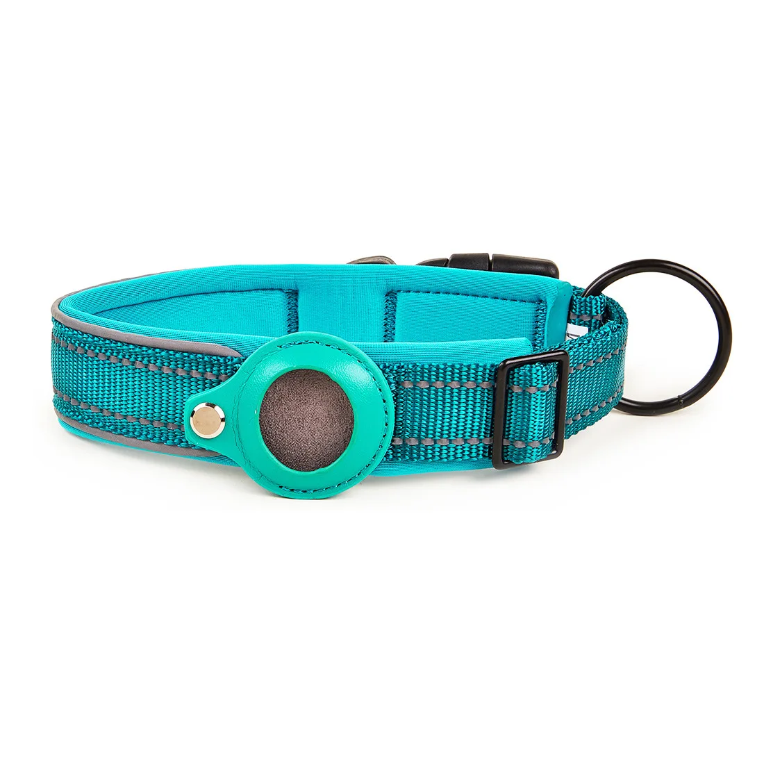 Hot Selling Airtag GPS Dog Collar Holder Reflective Nylon Pet Collar Adjustable Buckle for Dog Collars