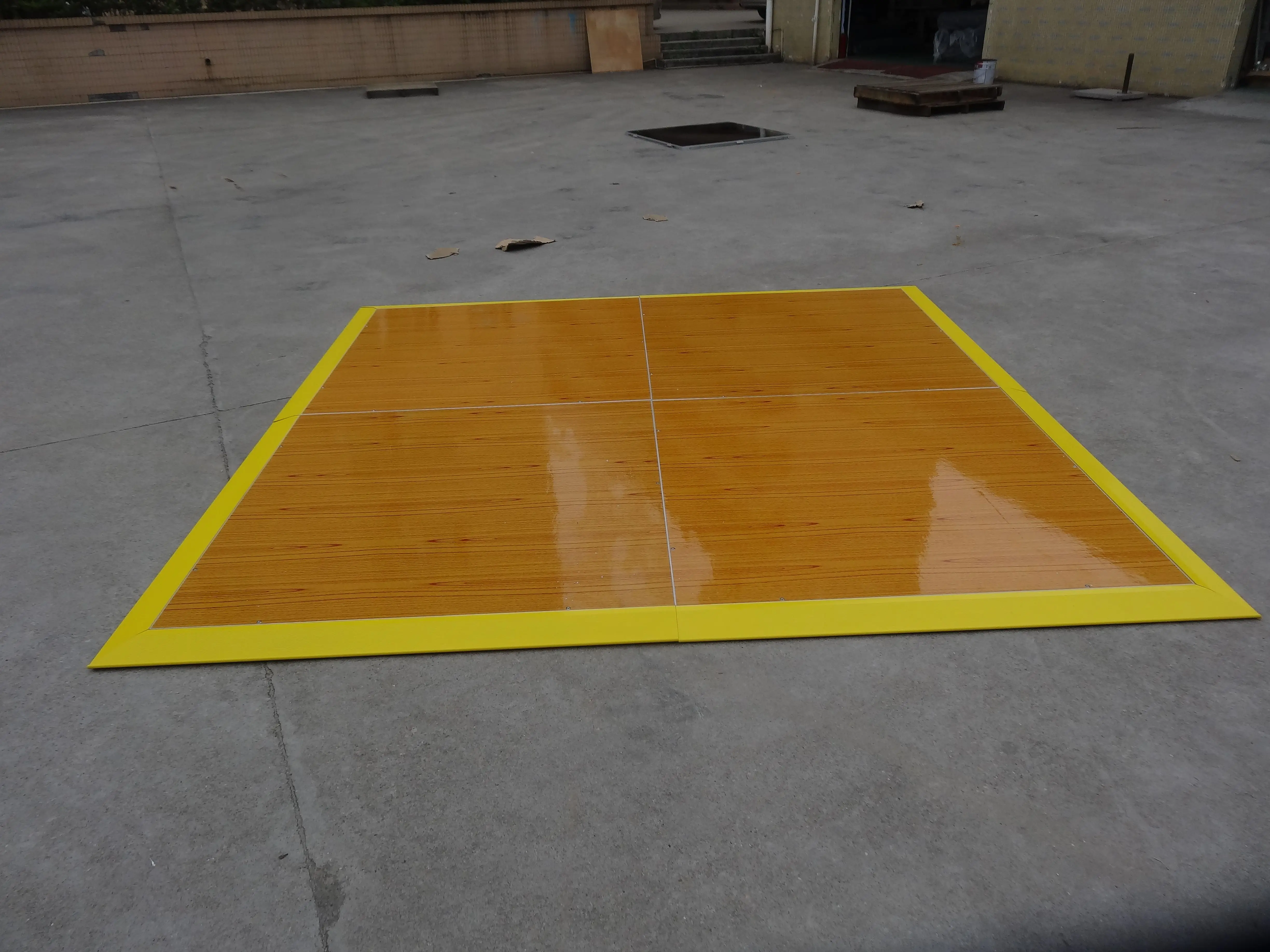 Pear yellow wooden dance board portable floor indoor ballroom dance floor