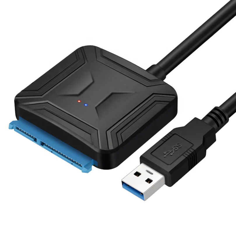 Usb 3.0 To Sata 3 22 Pin Adapter Cable Converter 3.5inch 2.5inch HDD SSD Hard Drives Sata Cable With Power Supply