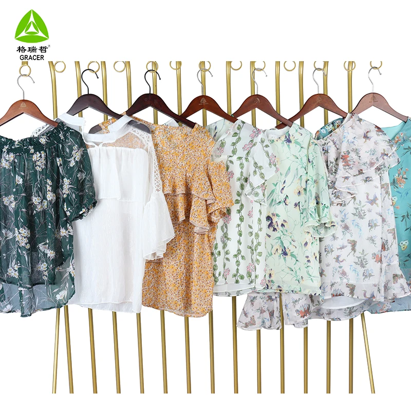 Продажи б/у одежды, 100 кг, б/у одежда, женские топы, блузки