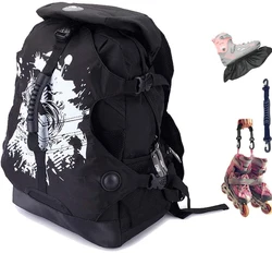 Racing inline speed skating bags Ice Blade Skate backpack hold inline skates