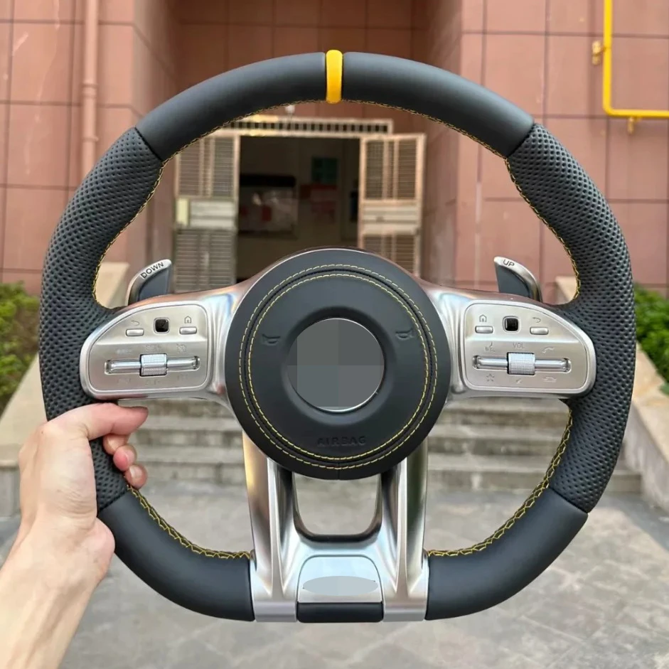 Новый Обновленный Кожаный руль для старого автомобиля Mercedes-Benz glk class e300 e200 w177 w211 w204 w205 c450 c204